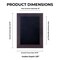 Rich Dark Brown Wood Shadow Box Frame with Acrylic Front - Black Suede Backing, 30 Sizes
